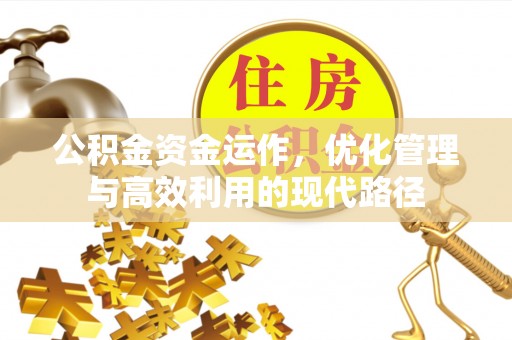 永济公积金资金运作，优化管理与高效利用的现代路径