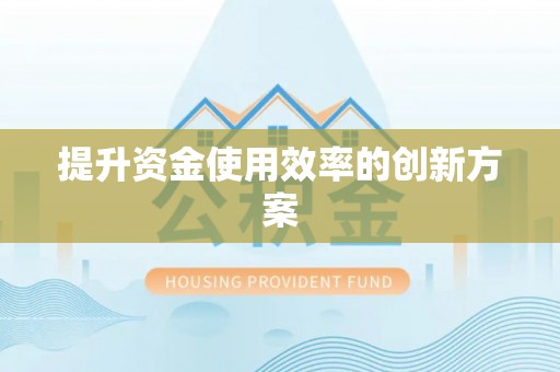 永济提升资金使用效率的创新方案