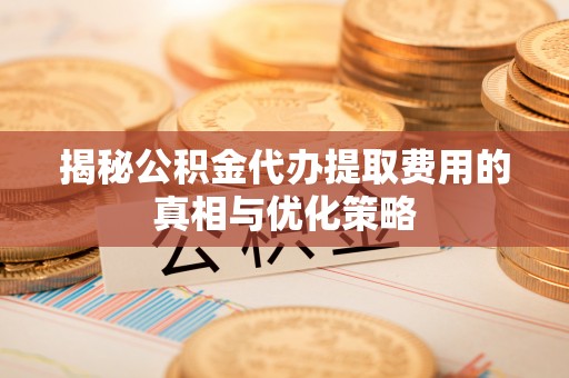 永济揭秘公积金代办提取费用的真相与优化策略