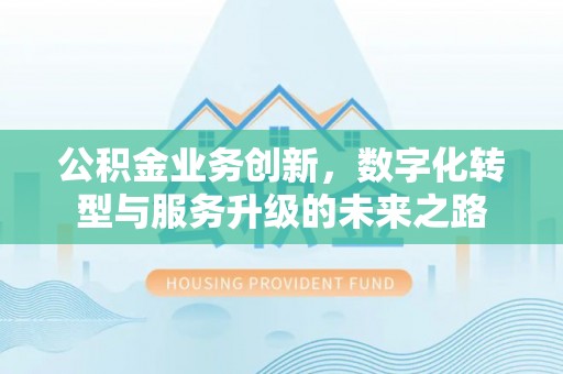 永济公积金业务创新，数字化转型与服务升级的未来之路