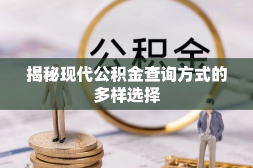 永济揭秘现代公积金查询方式的多样选择