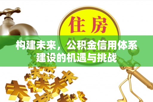 永济构建未来，公积金信用体系建设的机遇与挑战