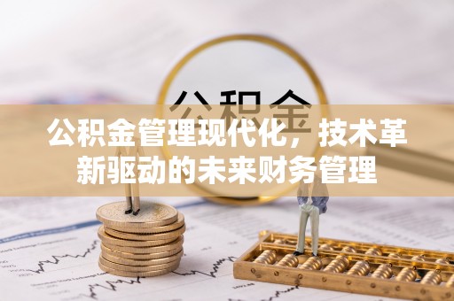 永济公积金管理现代化，技术革新驱动的未来财务管理