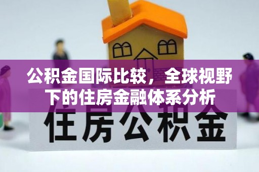 永济公积金国际比较，全球视野下的住房金融体系分析